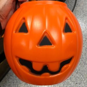 Vintage 1997 TPI Blow Mold Trick or Treat Jackolantern / Pumpkin